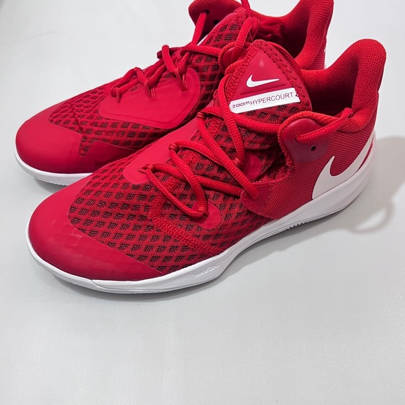 Nike Court Women's HyperSpeed Volleyball Shoes Sneakers Red - Picture 9 of 13
